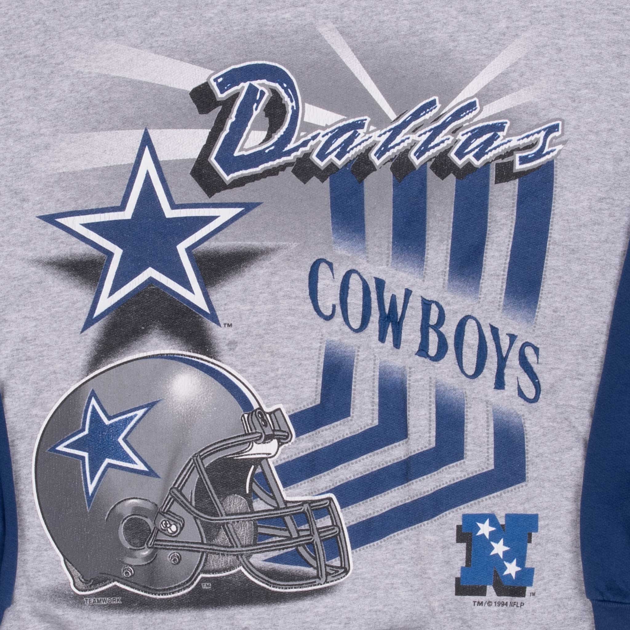 Vintage Nfl Dallas Cowboys 1994 Sweatshirt Size Large Made In Usa