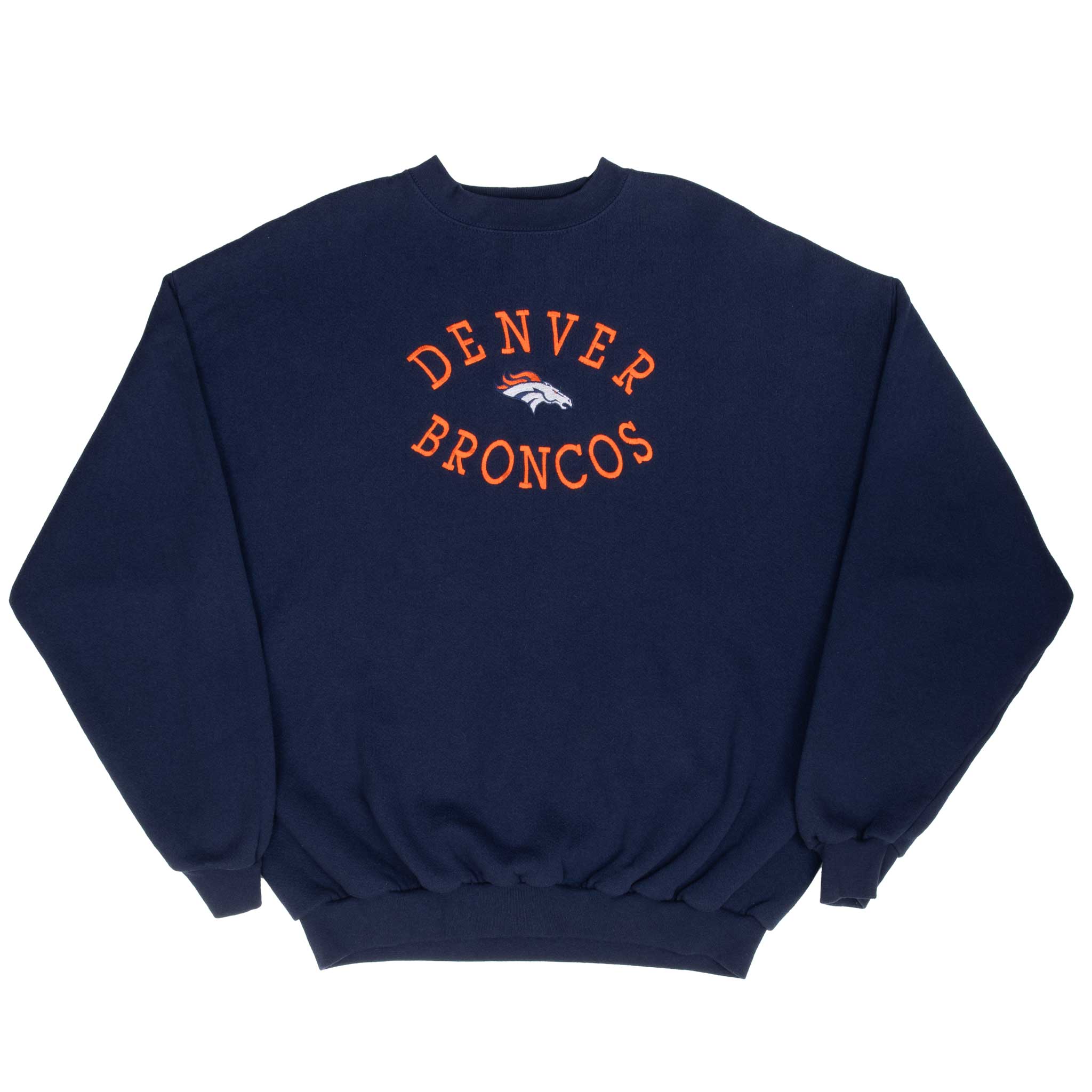VINTAGE NFL DENVER BRONCOS EMBROIDERED SWEATSHIRT 1990S SIZE XL Vintage rare usa