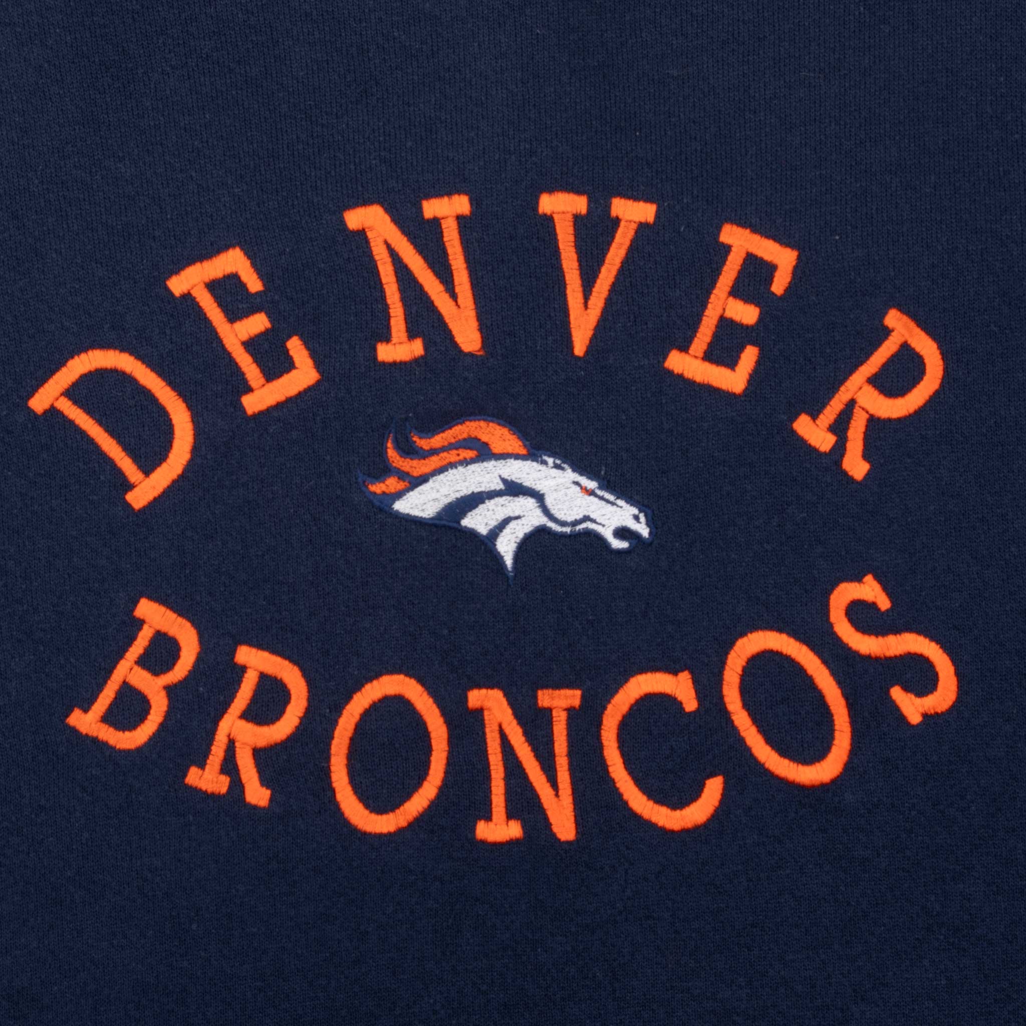 Vintage Nfl Denver Broncos Embroidered Sweatshirt 1990S Size XL
