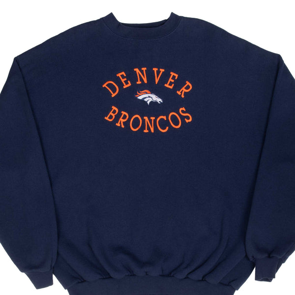 VINTAGE NFL DENVER BRONCOS EMBROIDERED SWEATSHIRT 1990S SIZE XL Vintage rare usa
