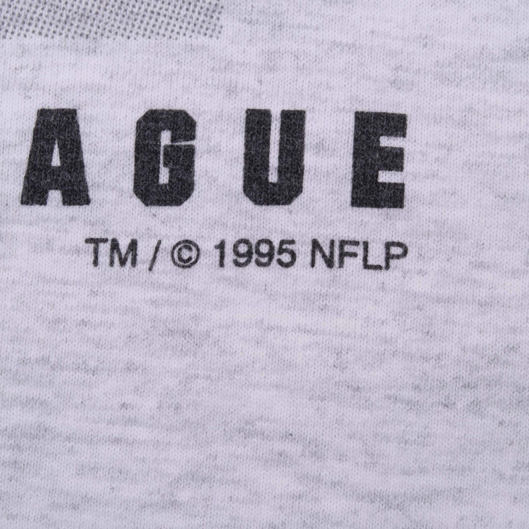 Vintage Nfl New England Patriots 1995 Grey Tee Shirt Size Large