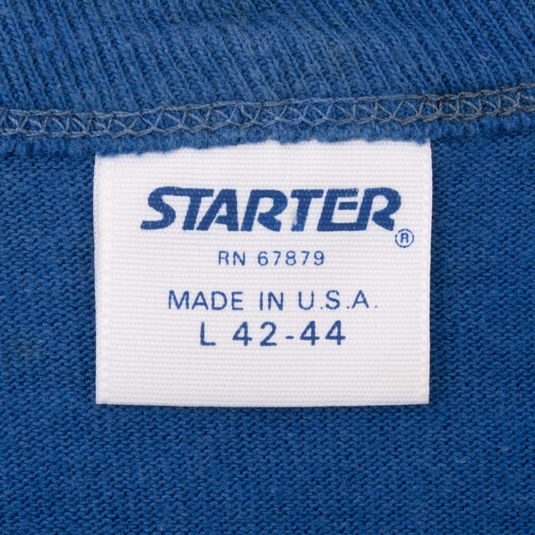 Vintage NFL New York Giants World Champs 1986 Blue Tee Shirt Size Large Made In USA With Single Stitch Sleeves