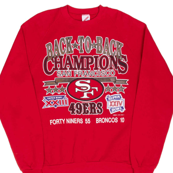 Vintage Nfl San Francisco 49Ers Super Bowl Champs 1989 Sweatshirt Size Large Made In Usa