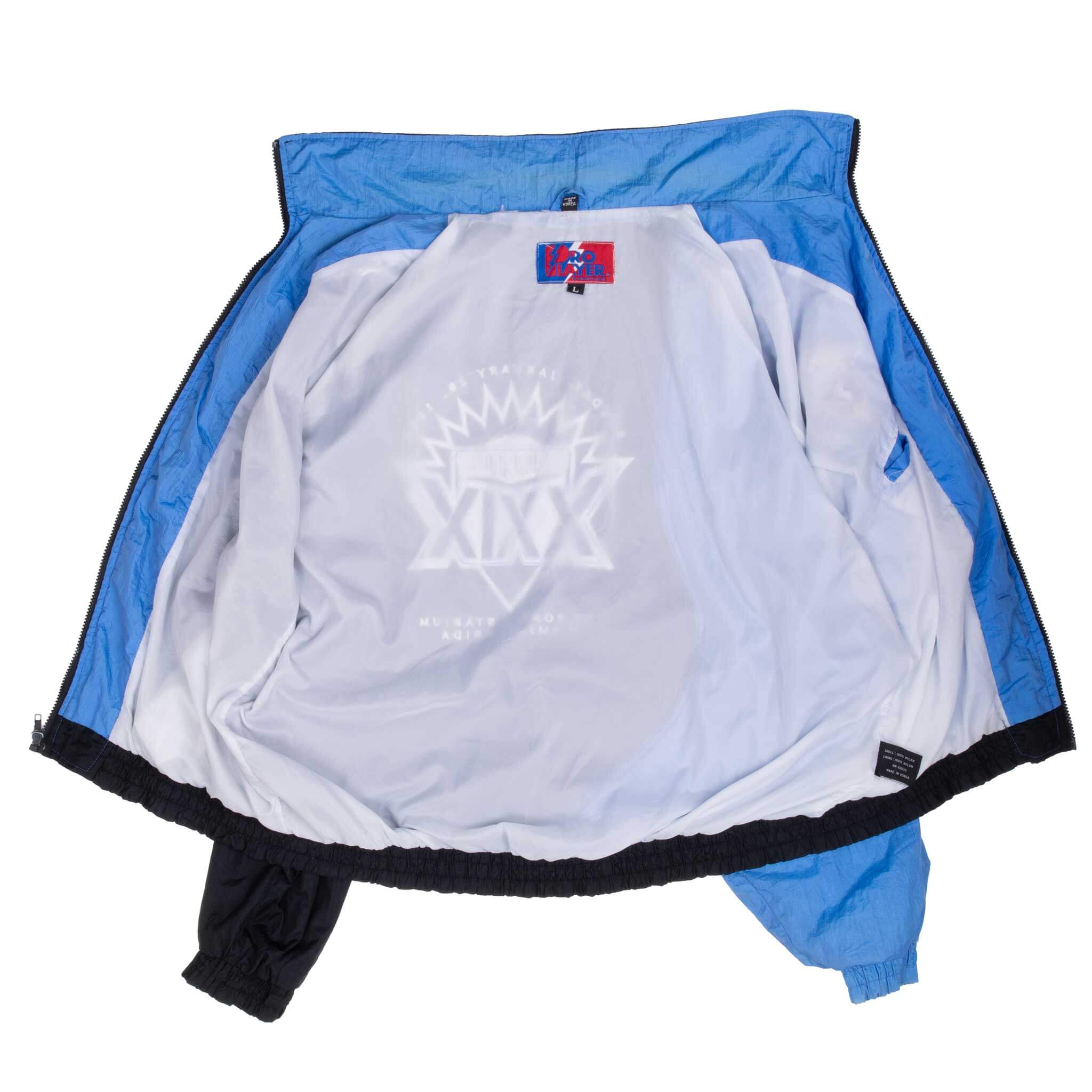 Vintage Nfl Super Bowl XXIX 1995 Miami Blue and Black Windbreaker Jacket 1995 Size Large