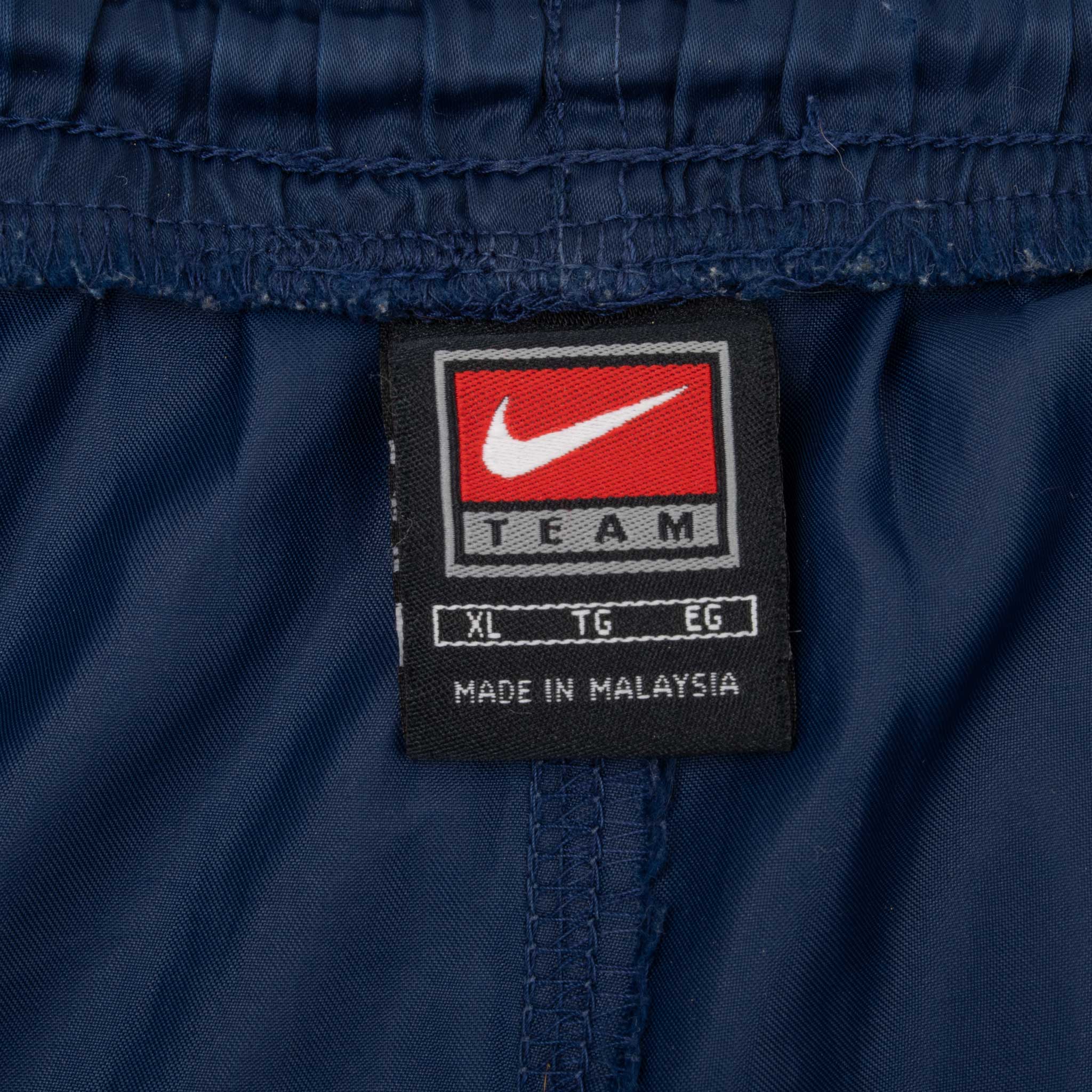 Vintage Nike Classic Swoosh Blue Sports Shorts 1990S Size XL