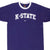 Vintage Nike Ncaa Kansas State Ringer Purple Tee Shirt 1990S Medium