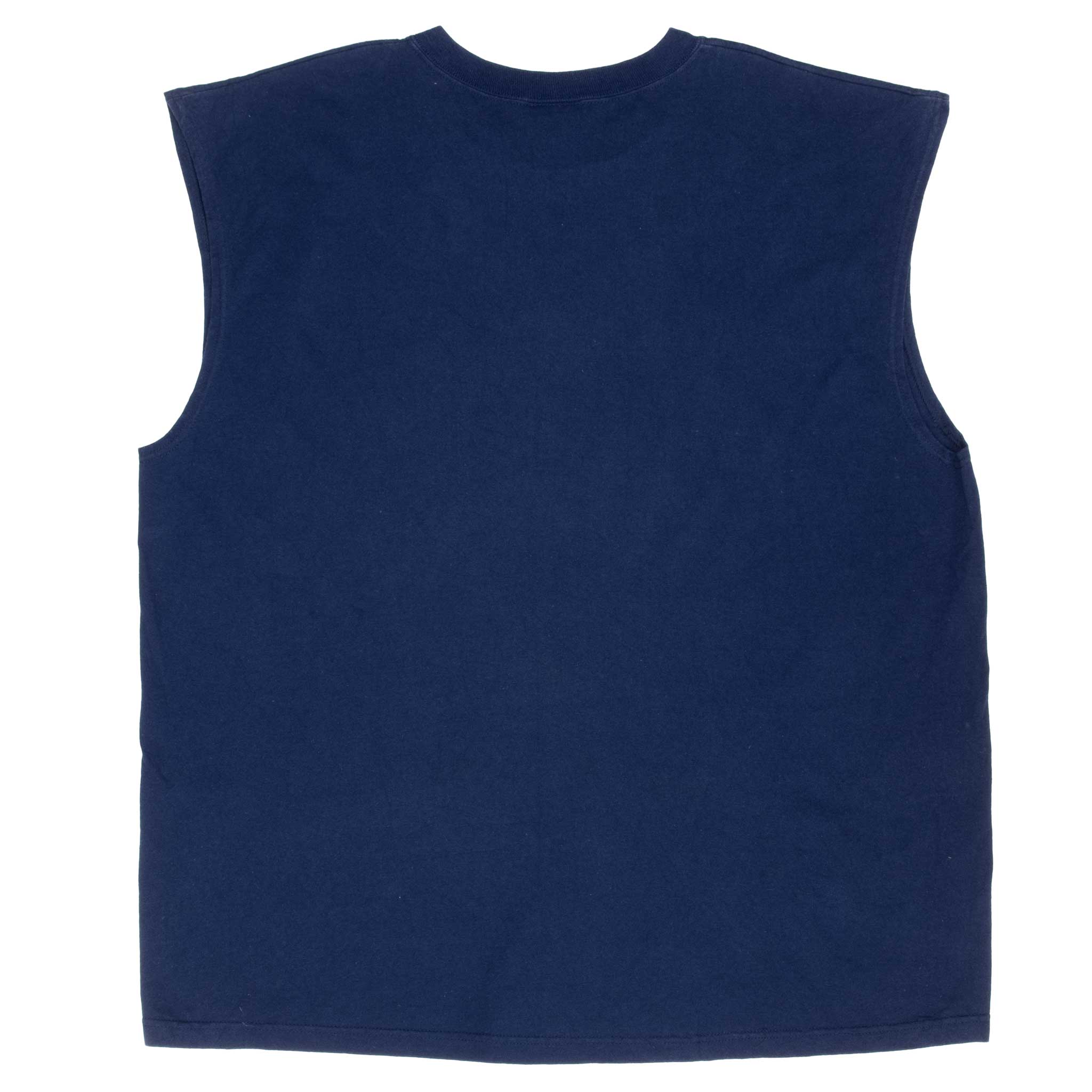 VINTAGE NIKE SWOOSH NAVY BLUE TANK TOP TEE SHIRT 1990S SIZE XL MADE IN USA