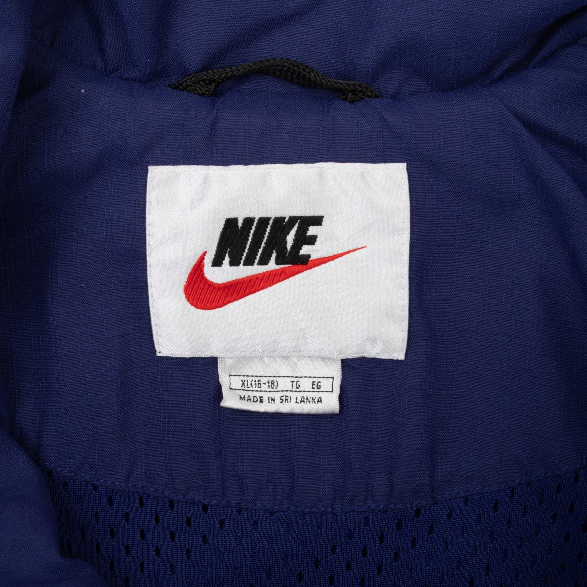 Vintage Nike Swoosh Purple Windbreaker Jacket 1990S Size Xl Youth