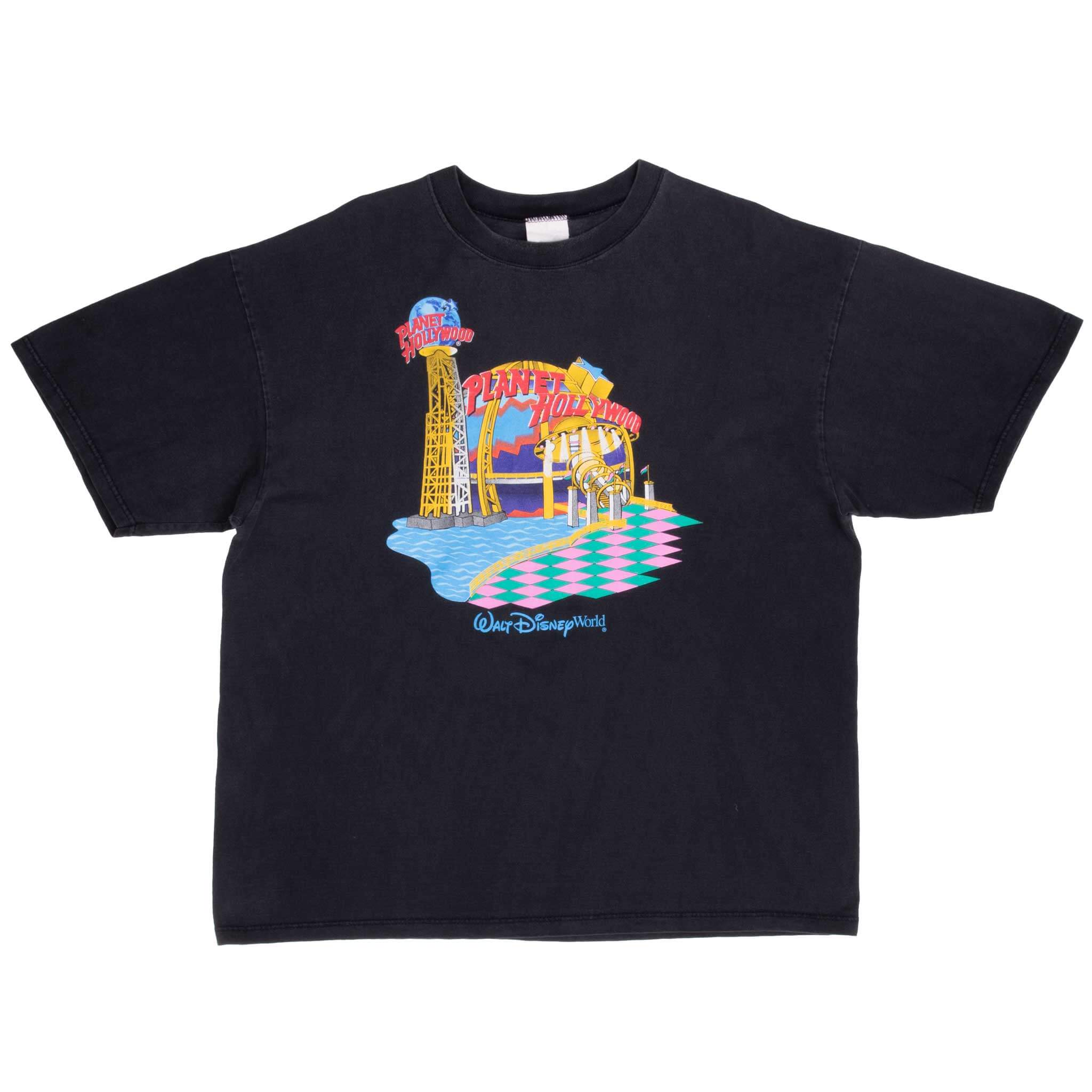 Vintage Planet Hollywood Disney World 1991 Tee Shirt Size XL Made In Usa