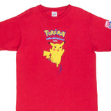 Vintage Pink Nintendo Pokemon With Pikachu From Burger King Big Kids Meal 1990s TeeShirt Size Large