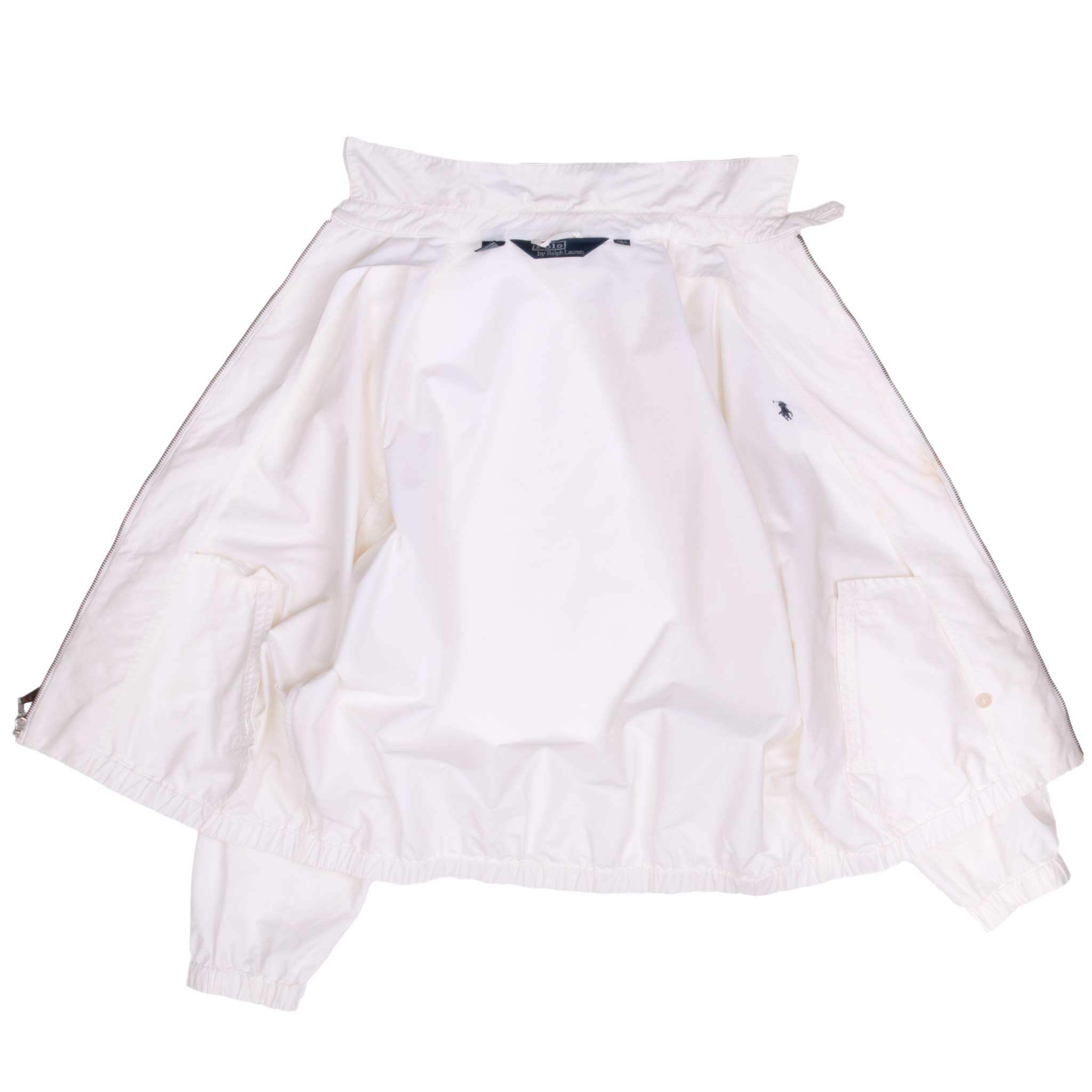 Vintage Polo Ralph Lauren White Harrington Golf Jacket Size Large