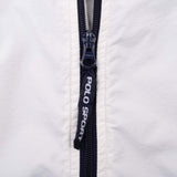 Vintage Polo Sport Ralph Lauren White Windbreaker Jacket 1990S Size Large