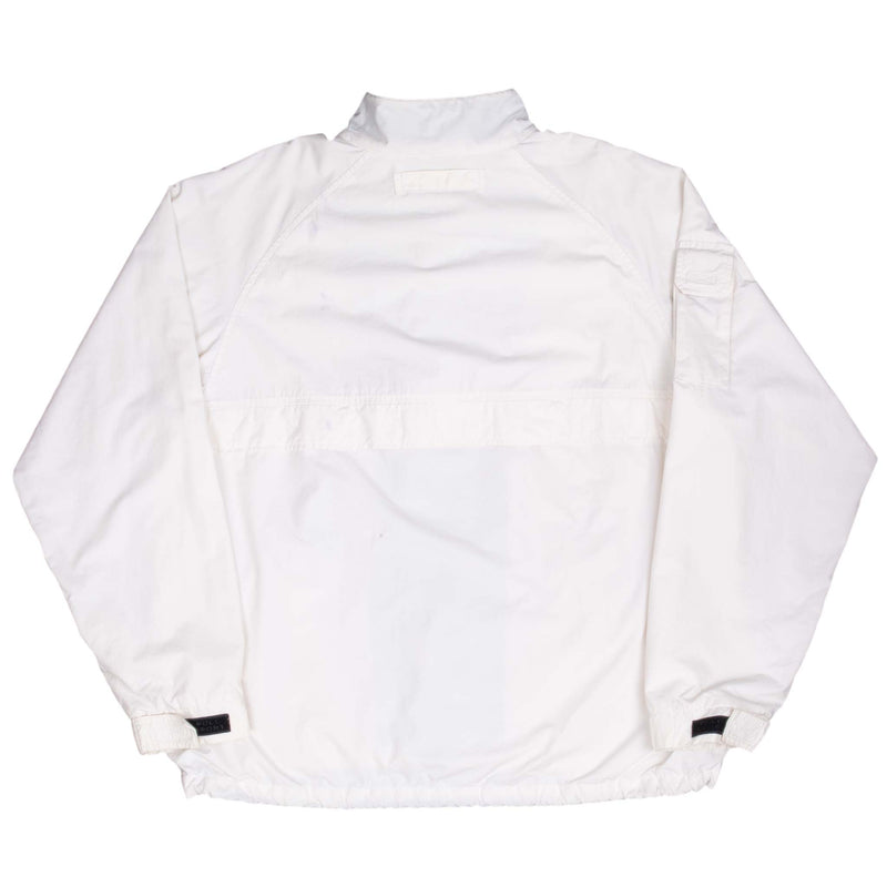 Vintage Polo Sport Ralph Lauren White Windbreaker Jacket 1990S Size Large