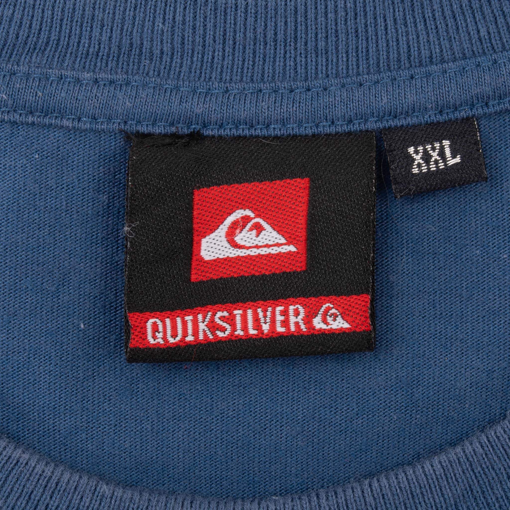 Vintage Quicksilver Pro Surf Blue Tee Shirt 2000S Size Large