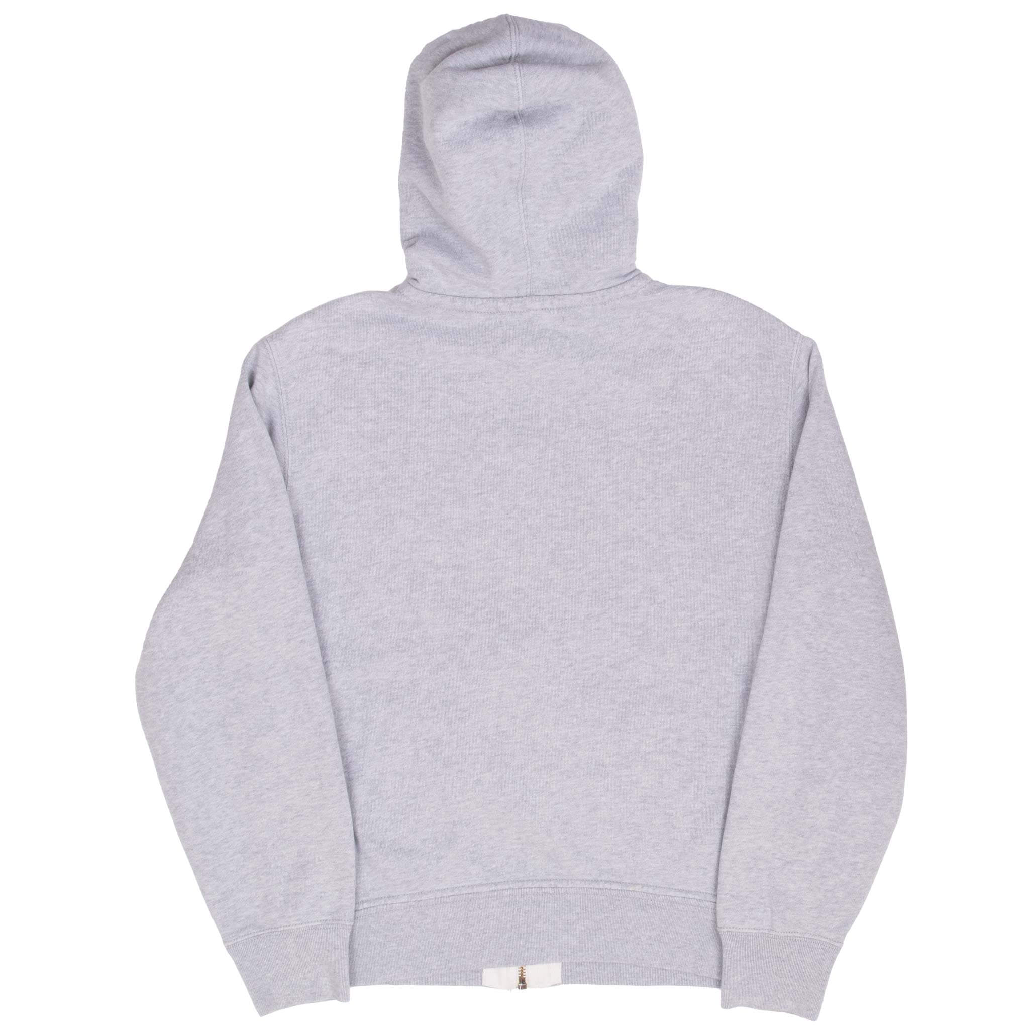 Vintage Ralph Lauren Full Zip Classic Grey Hoodie Sweatshirt 1990S Size Medium