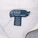 Vintage Ralph Lauren Full Zip Classic Grey Hoodie Sweatshirt 1990S Size Medium