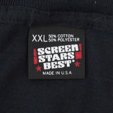 Vintage Star Trek Embroidered Black Tee Shirt 1990S Size XL Made In Usa