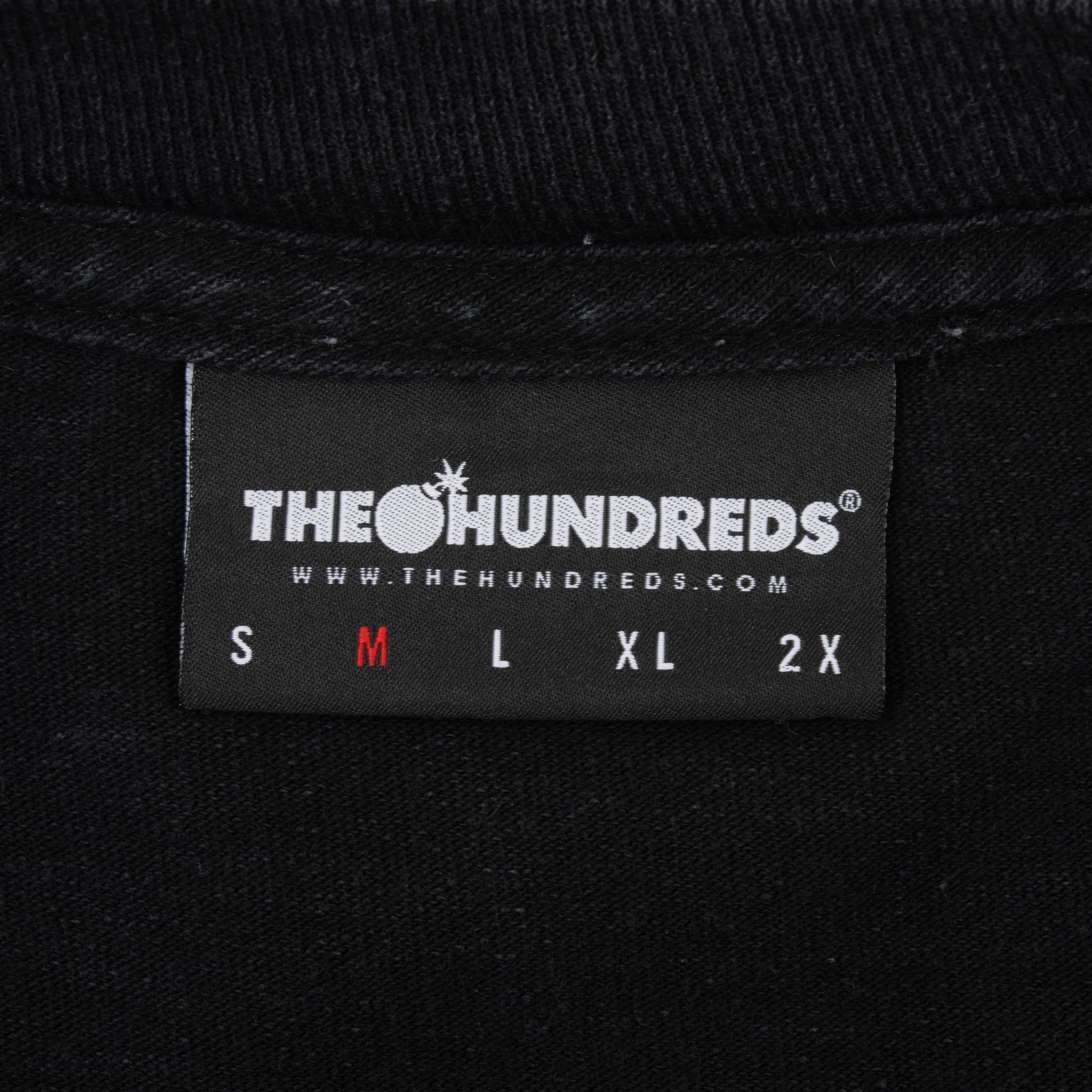 Vintage The Hundreds All Over Print 2000S Black Tee Shirt Size Medium