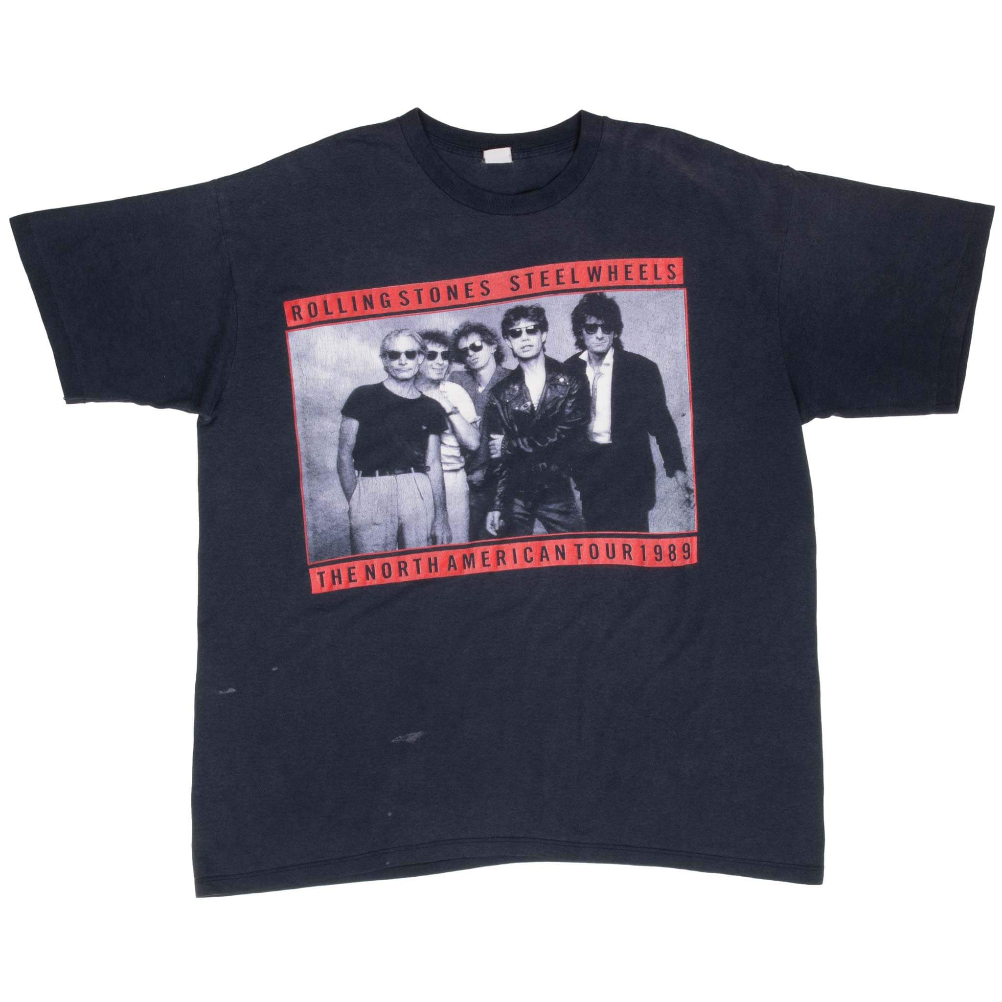Vintage The Rolling Stones North American Tour 1989 Tee Shirt Size XL Made In Usa
