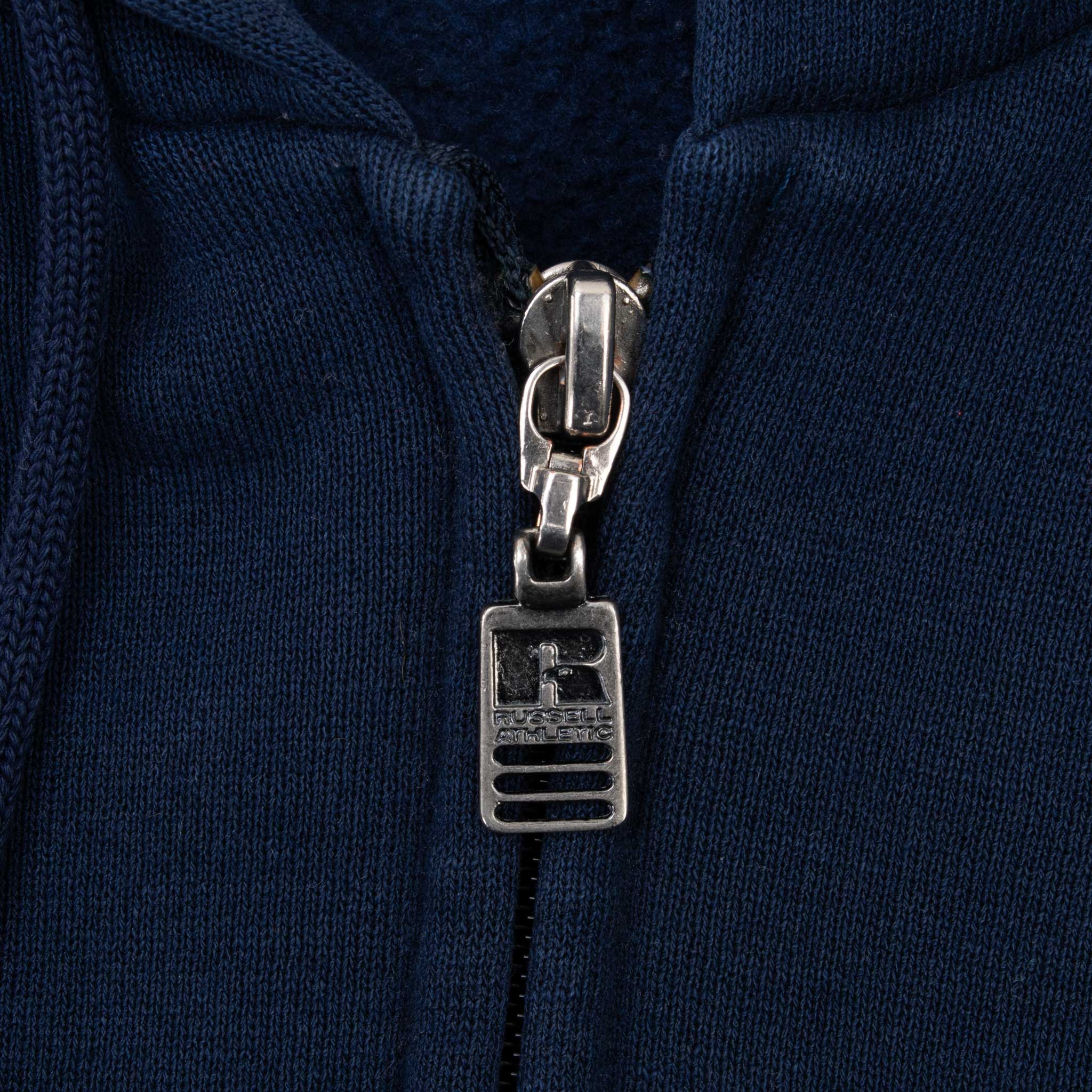 Vintage Ucla Blue Full Zip Russell Hoodie Sweatshirt 1990S Size XL Made In Usa