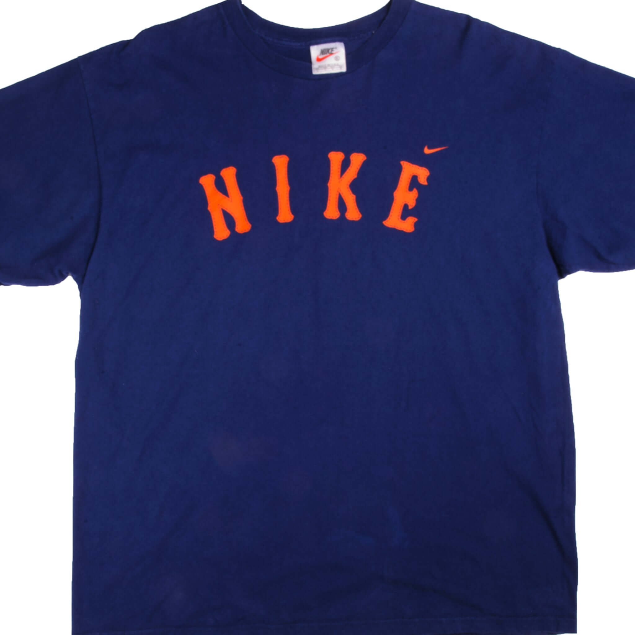 Vintage Blue Red Sox Nike Tee Shirt Late 1990s Size 2Xlarge Made In USA.    