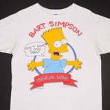 VINTAGE BART SIMPSON RADICAL DUDE TEE SHIRT 1989 SIZE LARGE MADE IN USA