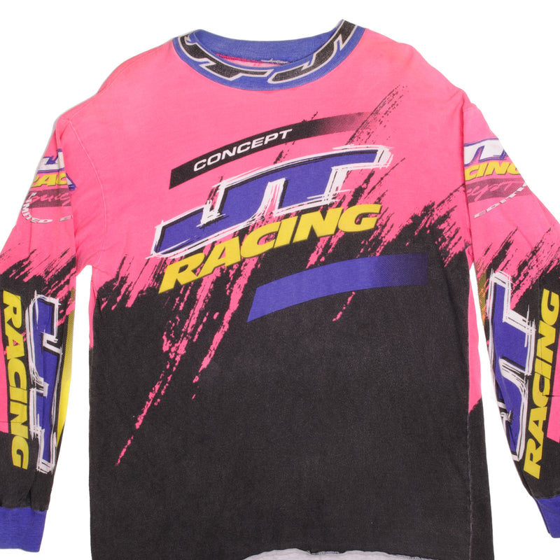 Vintage Concept JT Racing MOTOCROSS Long Sleeves Tee Shirt Size XLarge. 1970s
