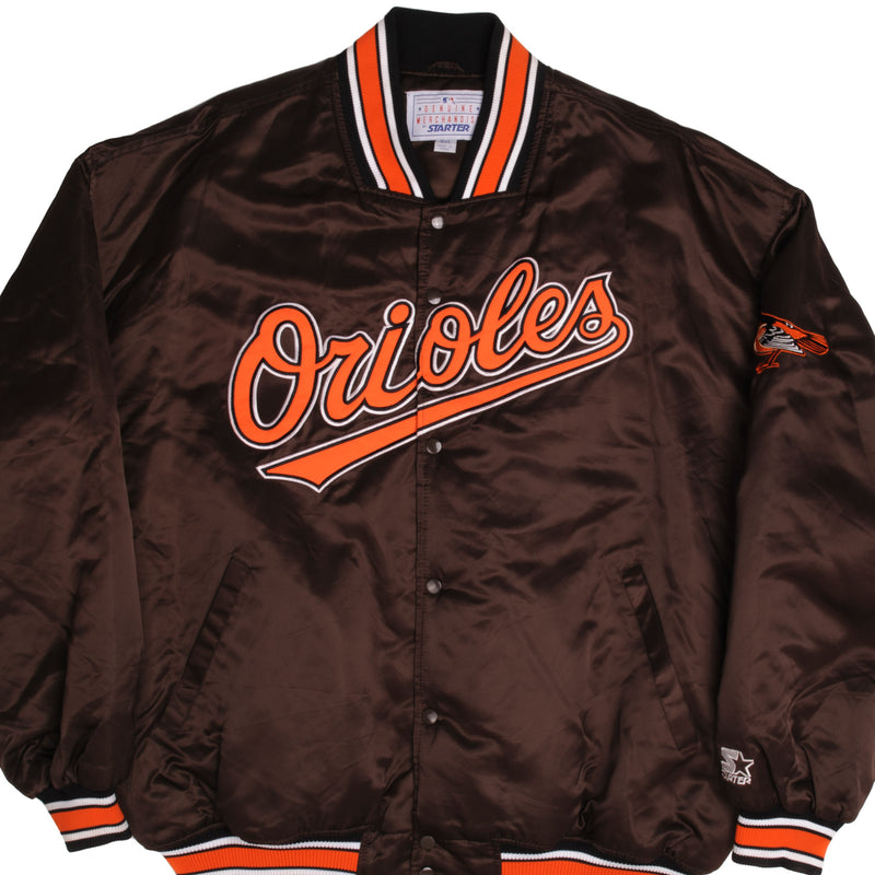 Vintage MLB Baltimore Orioles Bomber Jacket Size 4Xl