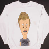 VINTAGE STUSSY X BEAVIS & BUTT HEAD SWEATSHIRT SIZE MEDIUM MADE IN USA