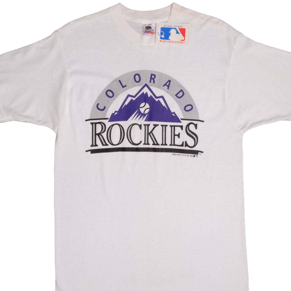 VINTAGE MLB COLORADO ROCKIES TEE SHIRT 1991 SIZE MEDIUM MADE IN
