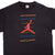 Vintage Black Nike Air Jordan Flying Soaring Skying Scoring Tee Shirt 1987-1992 Size Xlarge Made In USA. With Single Stitch Sleeves