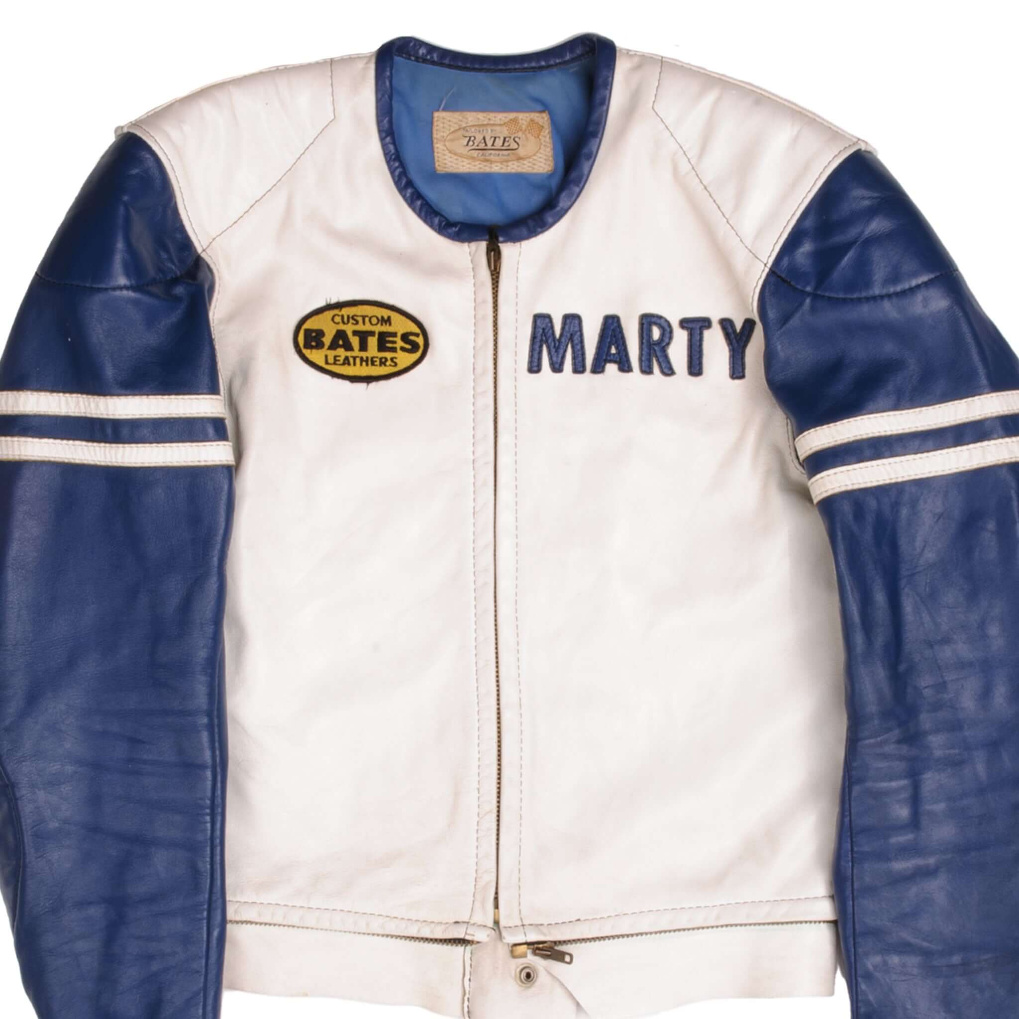 Vintage Bates Marty Calabra 39 Racing Leather Jacket 1970S Size Medium 