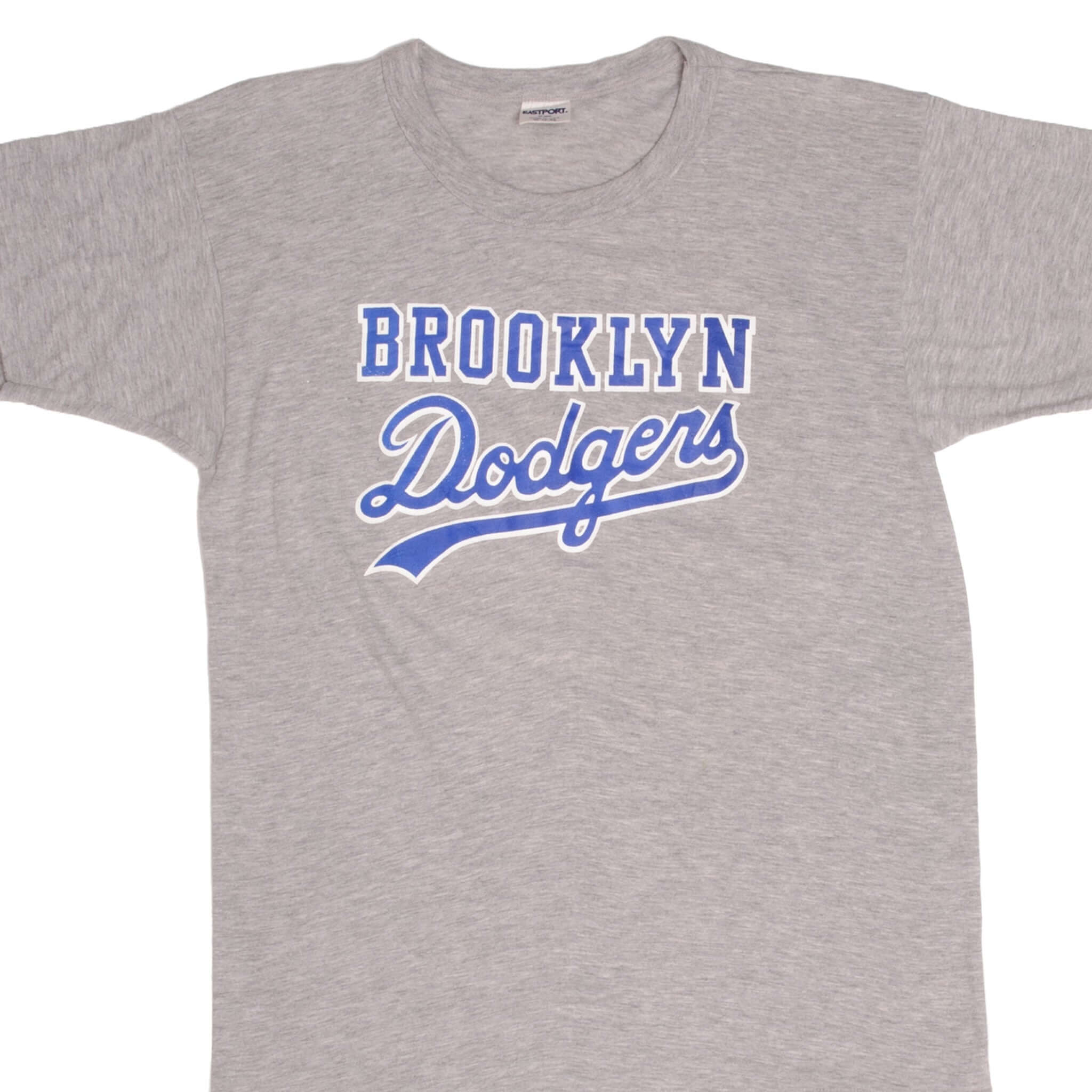 Vintage Mlb Brooklyn Dodgers Tee Shirt Size Large Made In USA With Single Stitch Sleeves