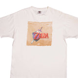 Vintage Nintendo Zelda The Legend Of Ocarina Of Time Tee Shirt 1998 Size XL With Single Stitch Sleeves