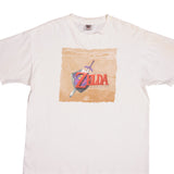 Vintage Nintendo Zelda The Legend Of Ocarina Of Time Tee Shirt 1998 Size XL With Single Stitch Sleeves