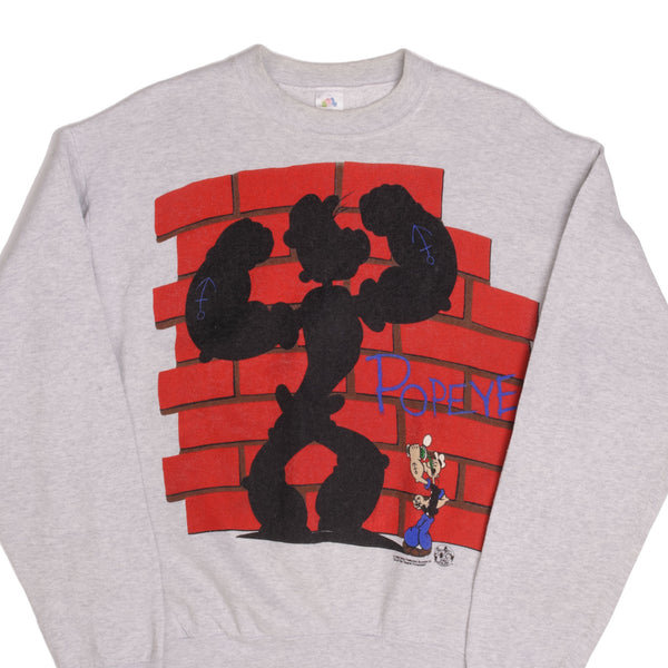 Vintage Popeye Cartoon Sweatshirt 1993 Size Large Made In Usa