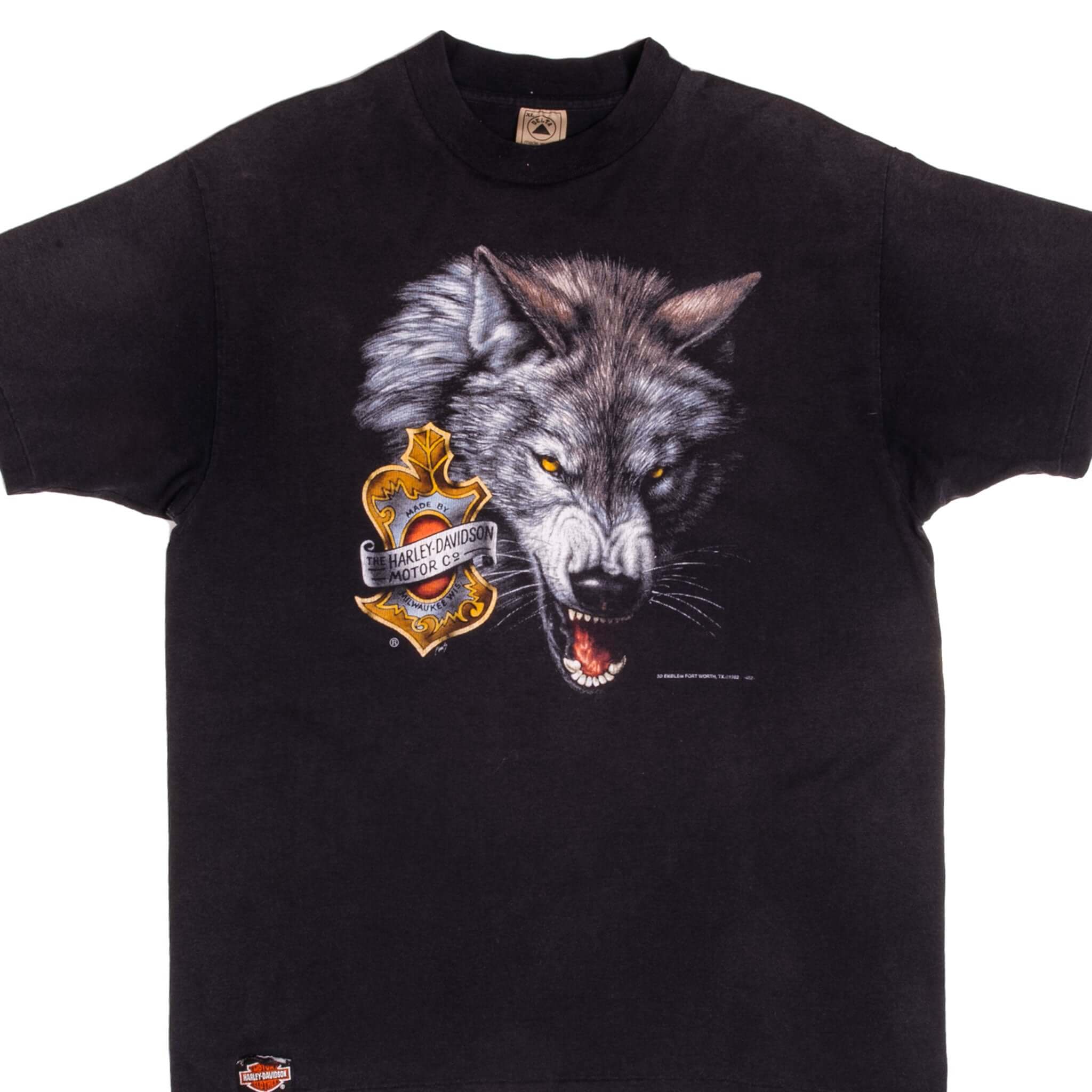 Vintage Delta Harley Davidson Hollywood California Tee Shirt Size Large