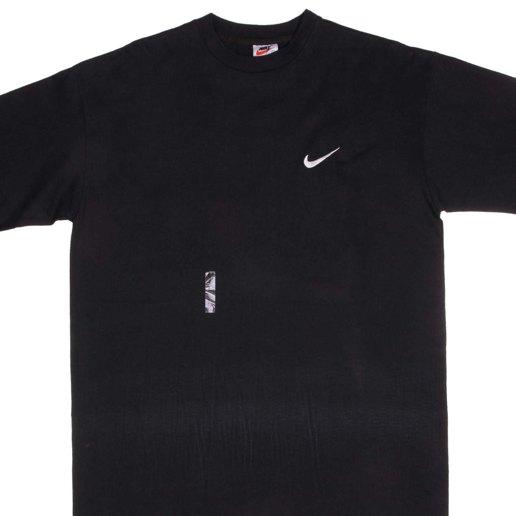Vintage Nike Classic Swoosh Tee Shirt Size 1990s Size Large Made In USA Deadstock