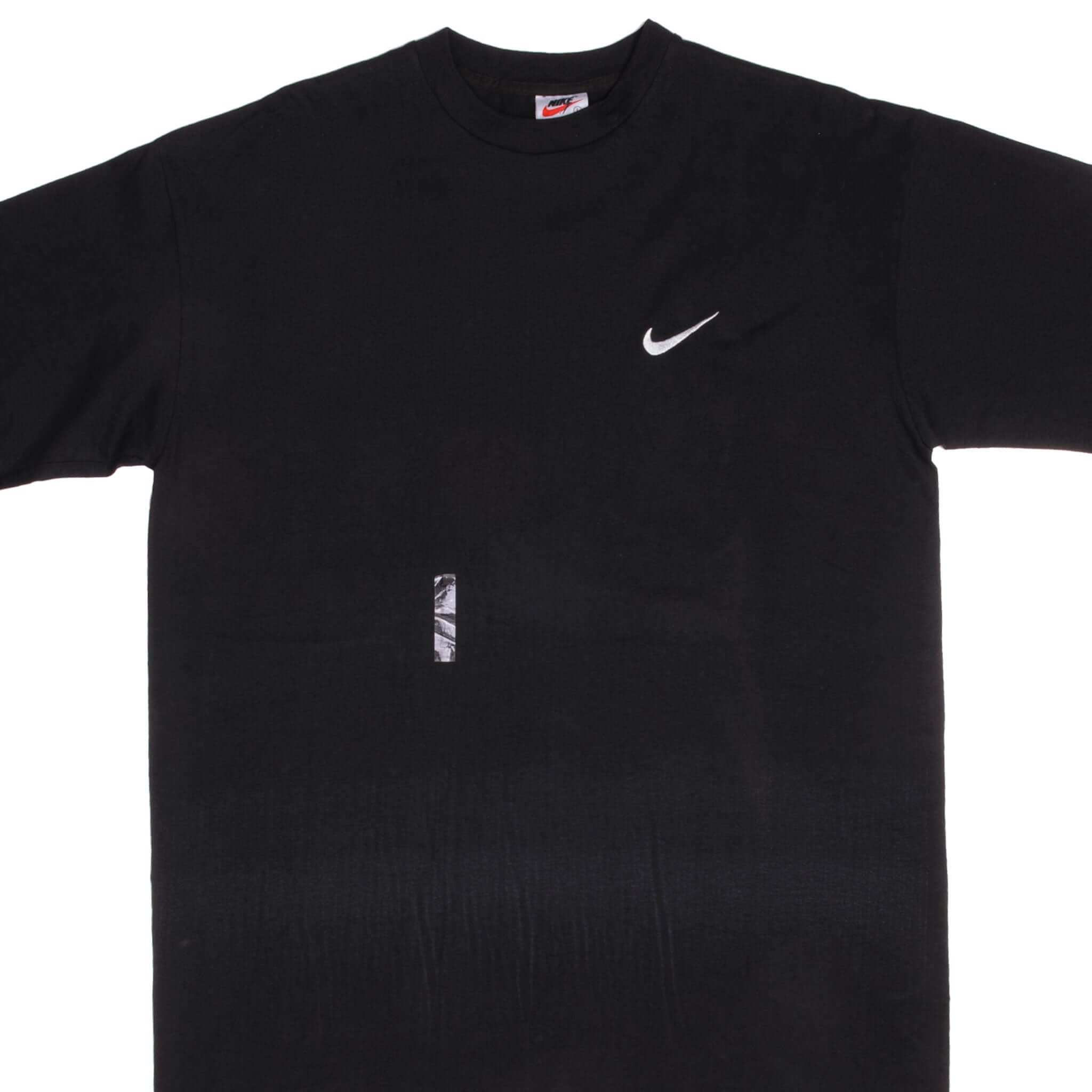 Vintage Nike Classic Swoosh Tee Shirt Size 1990s Size Large Made In USA Deadstock