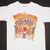 Vintage White NBA Chicago Bulls 1993 3 Times Champions Tee Shirt Size Medium With Single Stitch Sleeves. Made In USA.