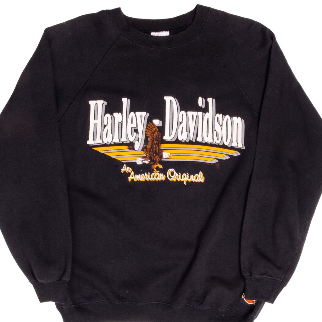 Vintage Hanes Harley Davidson An American Original Brunswick Troy, NY Sweatshirt  Size XLarge Made In Usa 1988