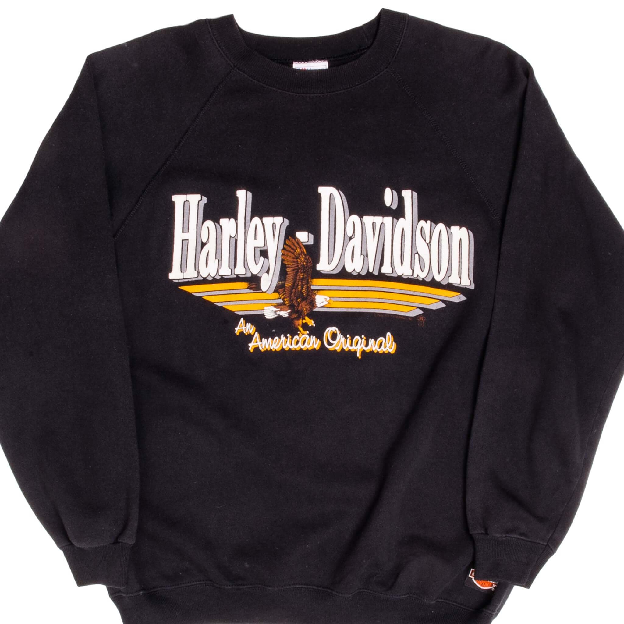 Vintage Hanes Harley Davidson An American Original Brunswick Troy, NY Sweatshirt  Size XLarge Made In Usa 1988