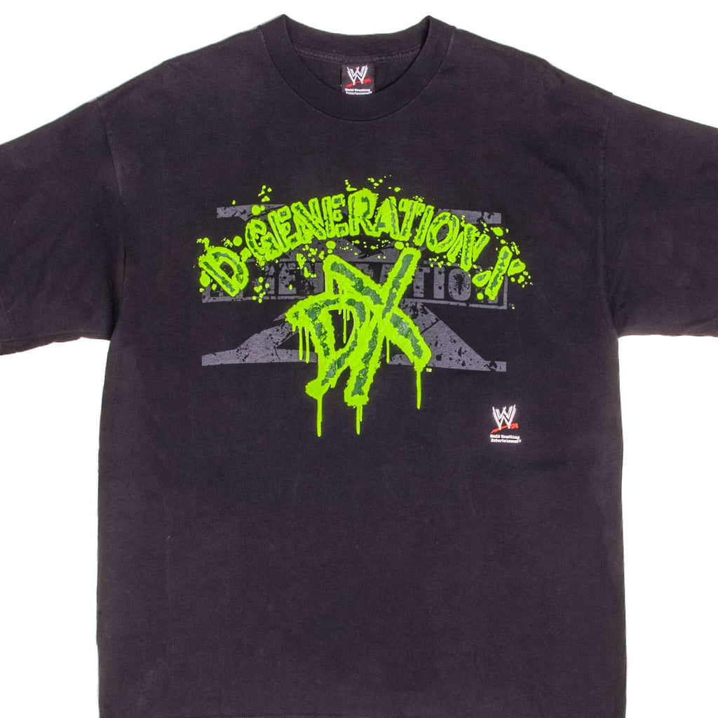 Vintage WWE World Wrestling Federation D Generation X 3D Print Tee Shirt 2007 Size XL