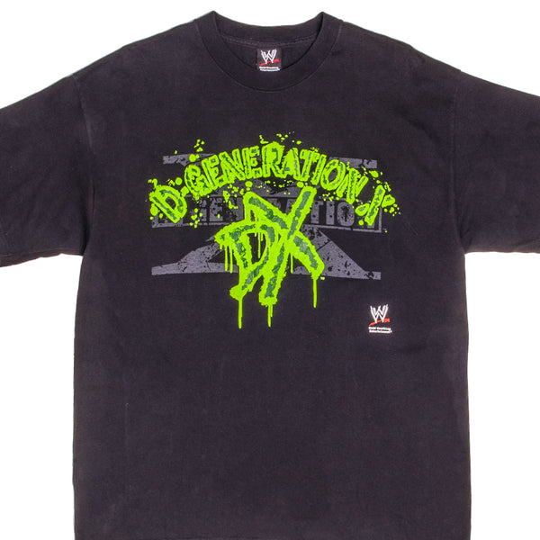 Vintage WWE World Wrestling Federation D Generation X 3D Print Tee Shirt 2007 Size XL