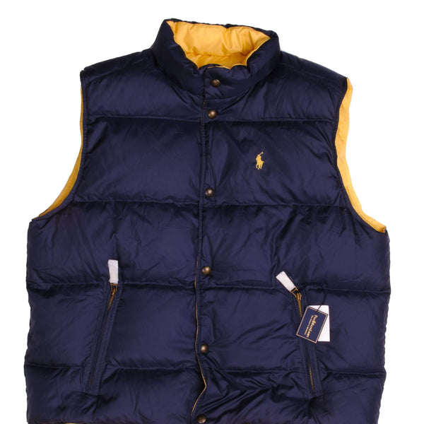 Vintage Deadstock Reversible Polo Ralph Lauren Sleeveless Puffer Jacket 90S Size 2XL TTG