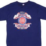 Vintage Champion NBA Detroit Pistons World Champions Tee Shirt 1989 Size XL Made In USA With Single Stitch Sleeves.