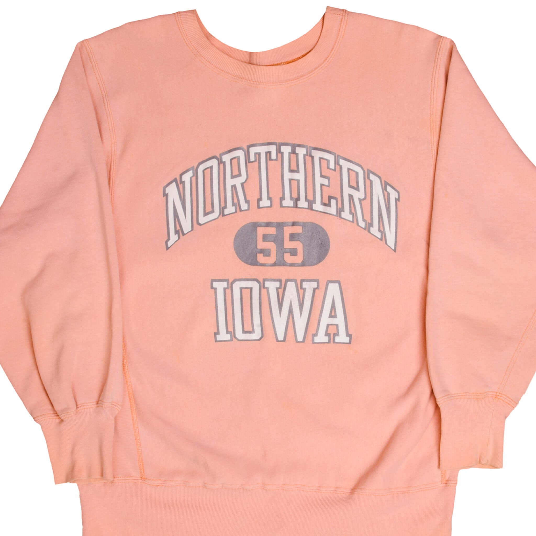 Vintage Reverse Weave Champion Northern Iowa University Sweatshirt 1980S Size Large Made In USA