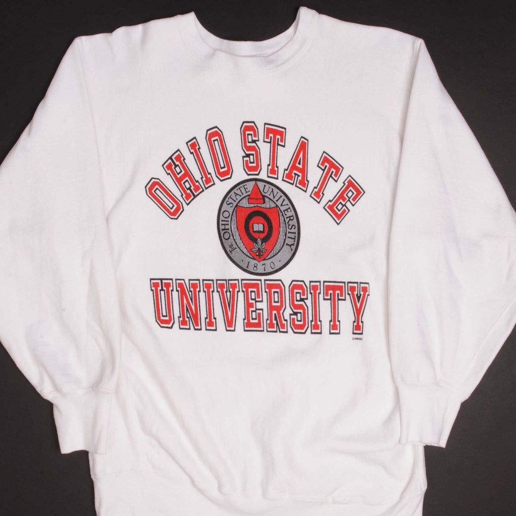 Vintage Champion Reverse Weave Ohio State University Sweatshirt 1980s Size 2XLarge Made In USA