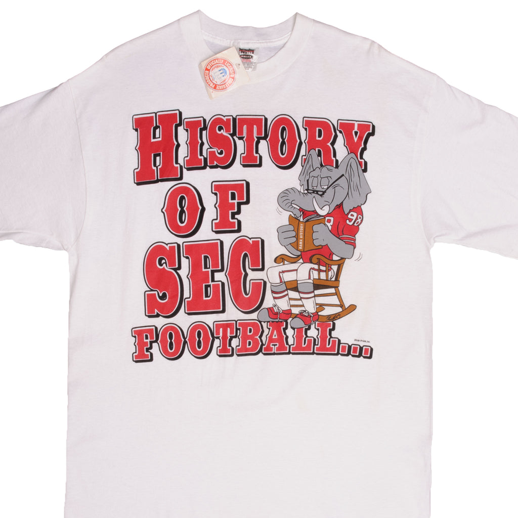 Vintage NFL History Of Sec Football Alabama 12 National Championship Tee Shirt Size Large\