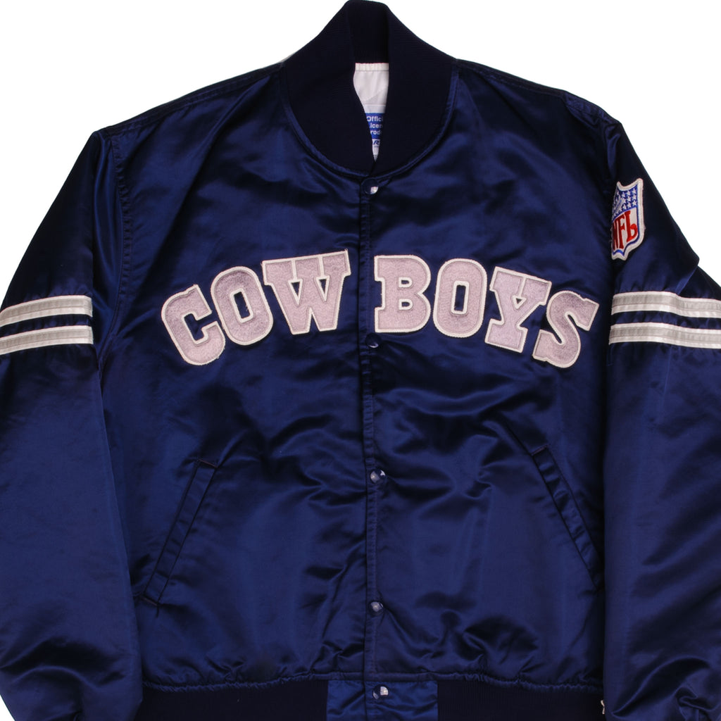 Vintage NFL Dallas Cowboys Bomber Varsity Jacket Size Large Made In USA
